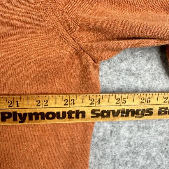 Banana Republic Sweater Mens XXL 2XL Orange Shawl Button Collar Preppy Pullover - Picture 5 of 15
